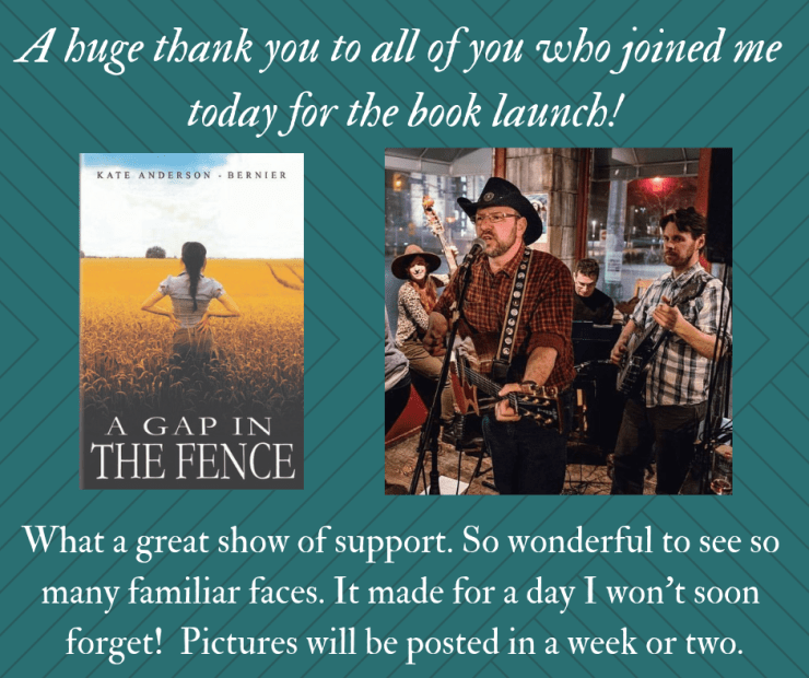 Book launch thankyou